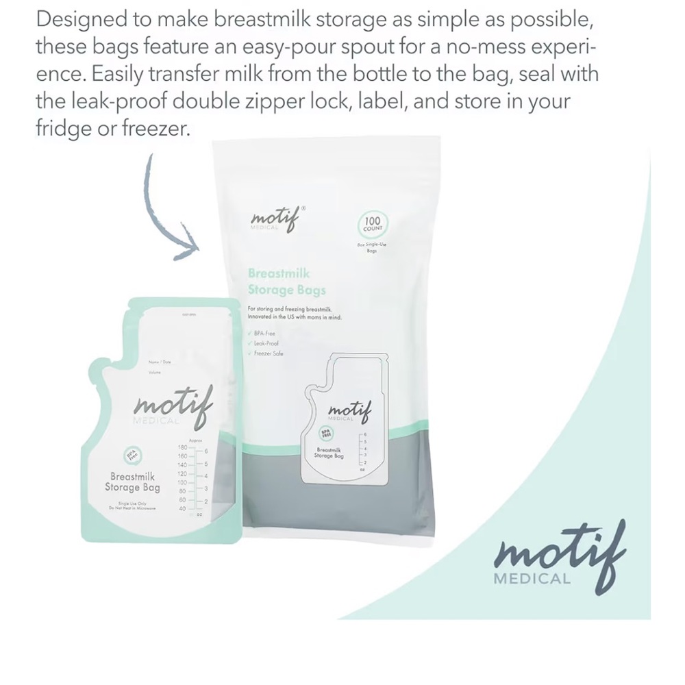 NWT 🍼400 Motif Breastmilk Storage Bags - Picture 6 of 7